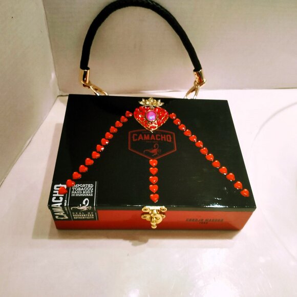 Original Suenos de Saundra Upcycled Extremely Rare Camacho Cigar Box, Purse - Picture 10 of 11